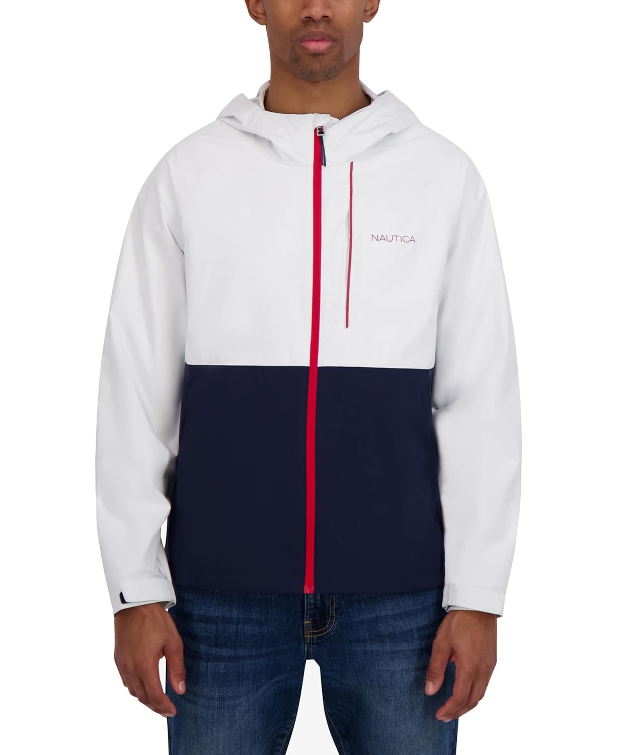 Nautica Mens Lightweight Sailing Jacket Waterproof Windproof Breathable