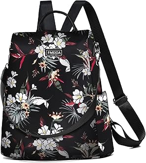 Fmeida Work Backpack for Women Anti Theft Crossbody Bag Waterproof Travel Backpack Lightweight Daypack Fashion Convertible Backpacks Bookbag for College Supplies Mochilas de mujer