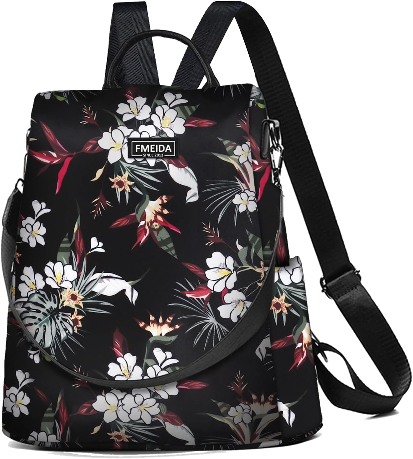 Fmeida Work Backpack for Women Anti Theft Crossbody Bag Waterproof Travel Backpack Lightweight Daypack Fashion Convertible Backpacks Bookbag for College Supplies Mochilas de mujer