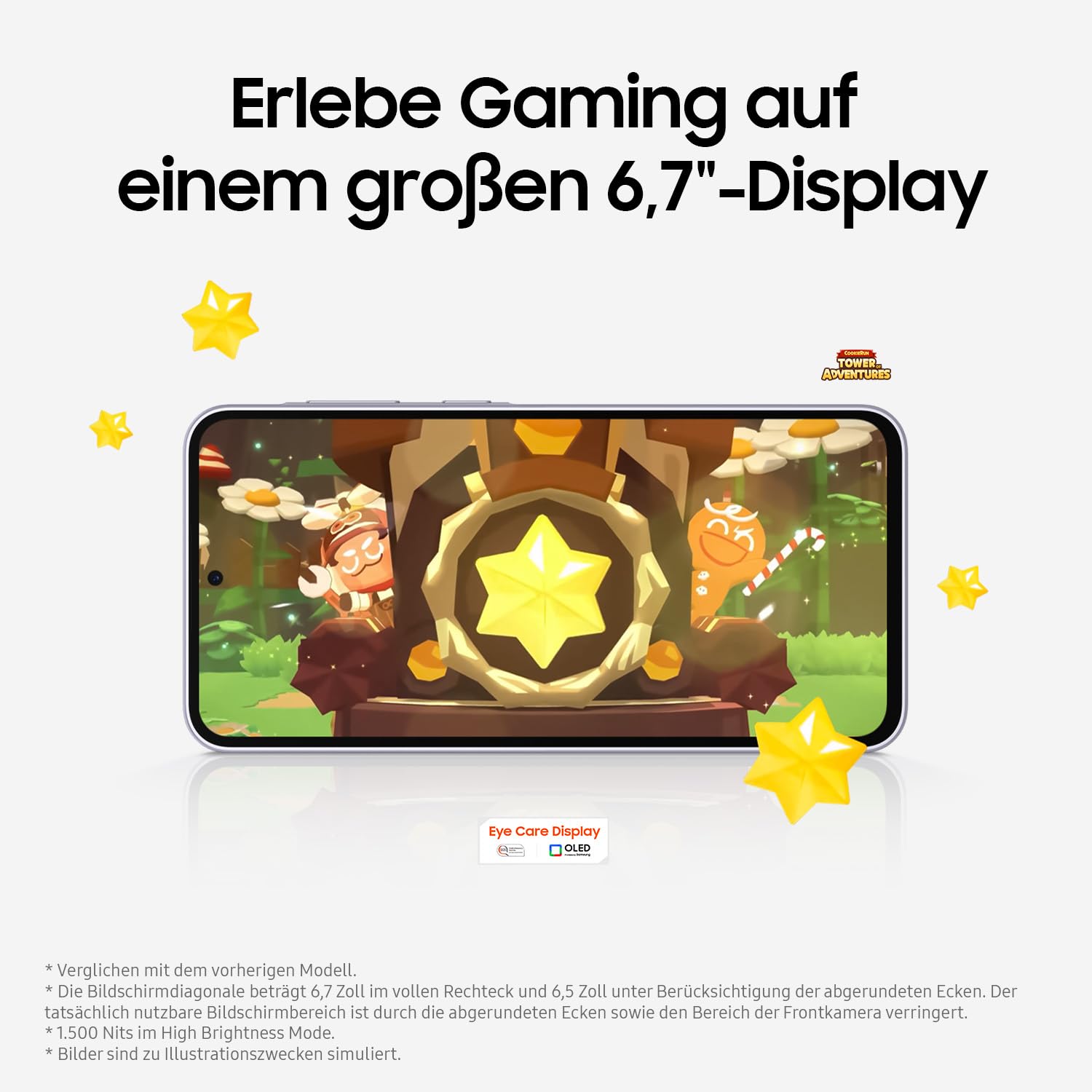Samsung Galaxy A36 5G AI Smartphone ohne Vertrag, Simlockfreies AI Handy mit Android, 8 GB RAM, 256 GB Speicher, 50-MP-Kamera, Awesome Lime, 2,5 Jahre Herstellergarantie [Exklusiv auf Amazon]