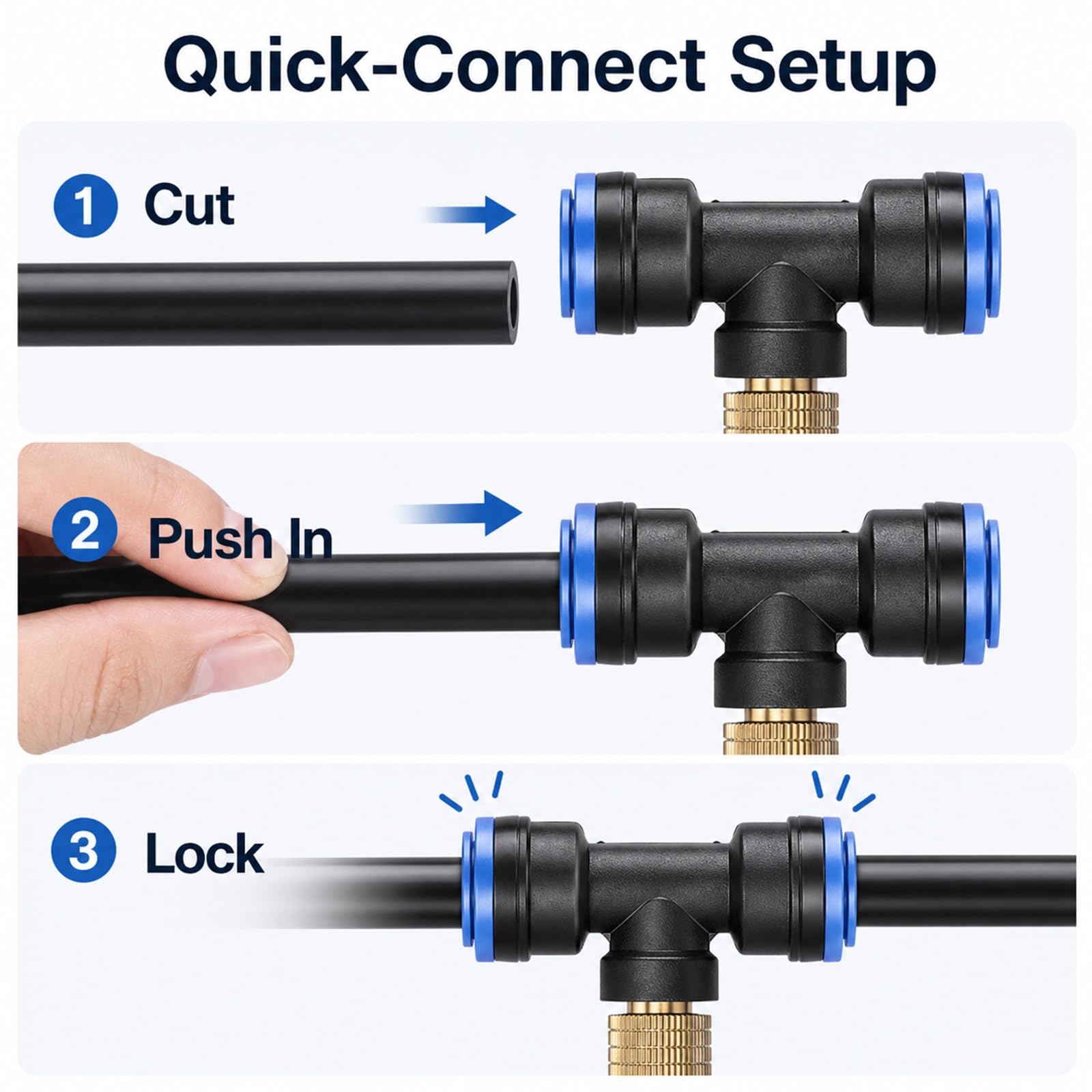 Kit Irrigazione A Goccia,Nebulizzatore per Terrazza Esterno,Sprinkler Irrigazione System,Wear-Resistant,Easy To Install,Suitable for Patios And Potted Plants