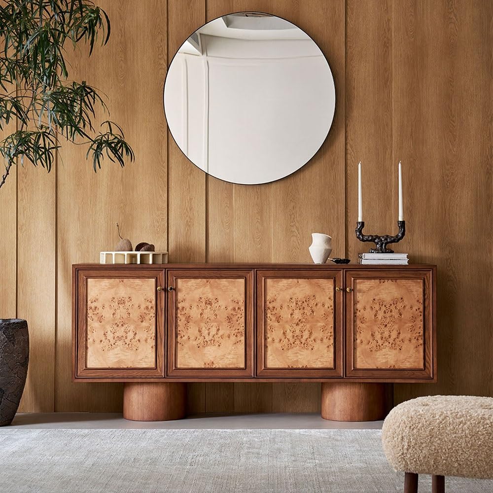 Mobile da buffet Retro Wooden Chest of Drawers Sideboard Living Room Ingresso