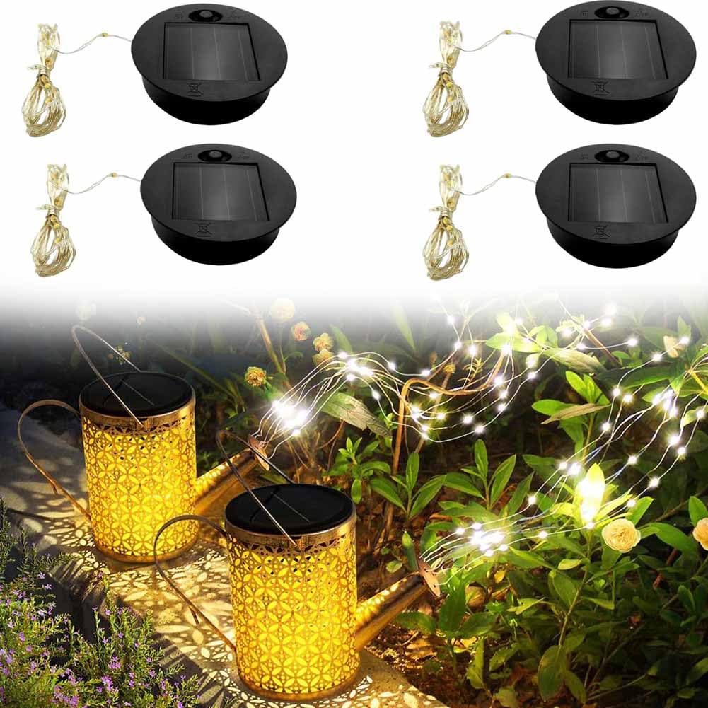 Parte Superiore Di Ricambio Per Lampada Solare Da Giardino Con Luci LED Multicolore, Pannello Solare In ABS, Accessorio Per Lanterne E Ornamenti Esterni - 2