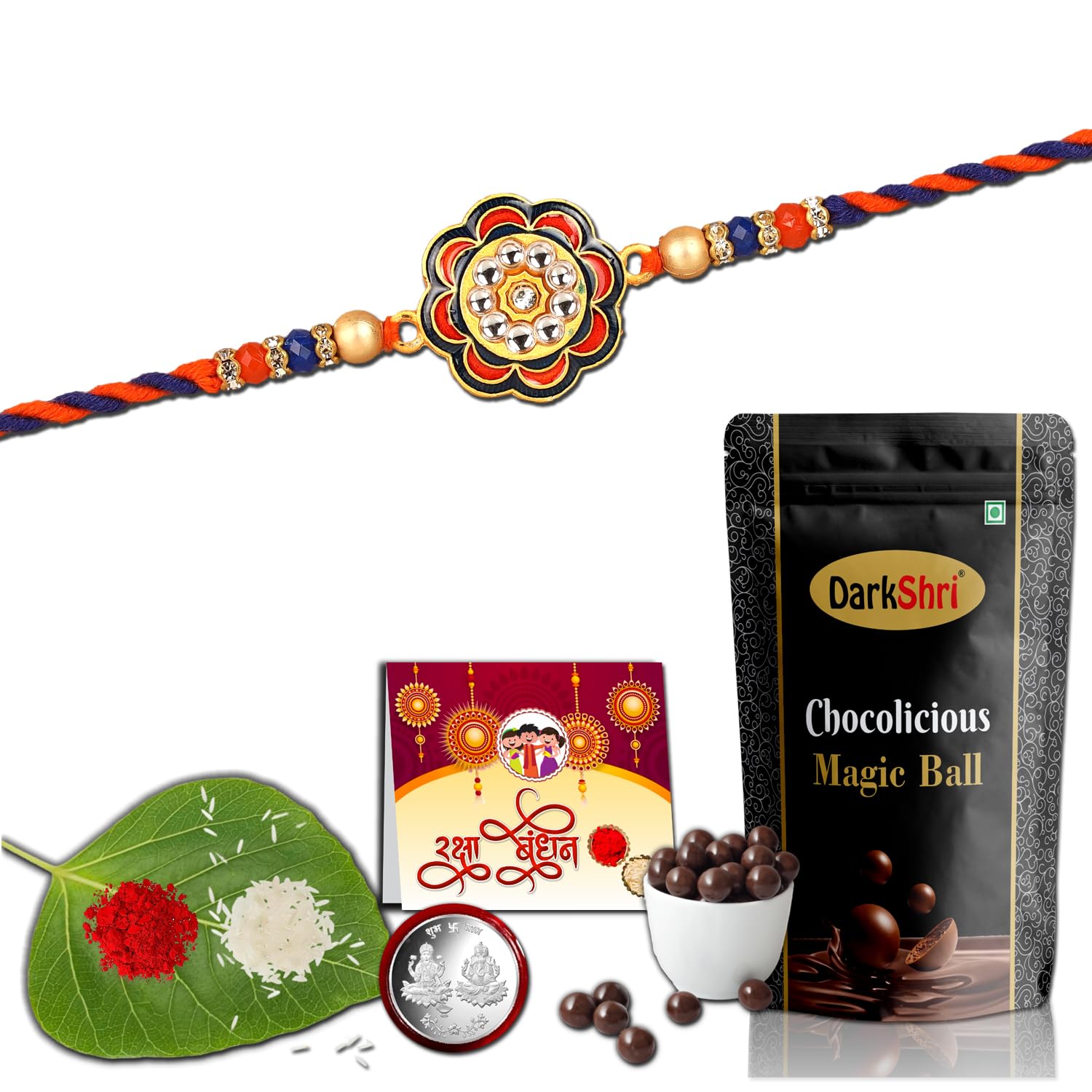 DarkShri S09+S22 ALMOND Chocolate (32 Gram) SET OF 2 RAKHI RAKHI WITH CHOCOLATE rakhi for brother rakhi for brother and bhabhi rakhi for kids rakhi gift for brother terial rakhi set kids rakhi gift for sister RAKHI GIFT RAKHI SILVER GOLDEN (B0B53FMZ6L) Amazon Price History, Amazon Price Tracker