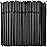 ALINK 100-Pack Black Flexible Drinking Straws, Plastic Disposable Bendy Straws - 7.75 x 0.23