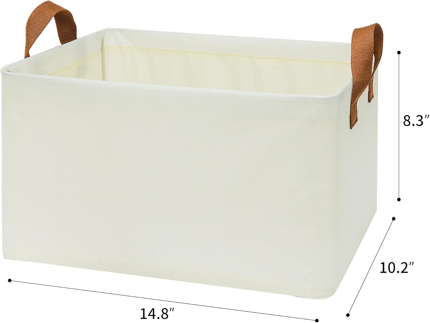 GRANNY SAYS Bundle of 4-Pack 11 Inch Cube Storage Bins & 4-Pack Closet Organize Bins