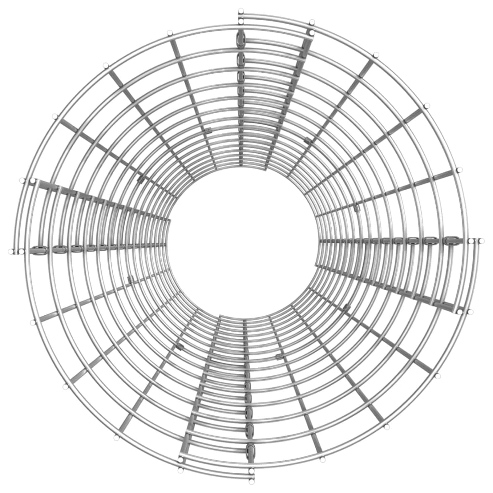 LAPOOH Arriate gaviones Circular 3 uds, Jardineras Exterior, Macetero Exterior, Arriate De Jardín, Jardinera Maceteros Hierbas, Acero galvanizado ?30x150 cm