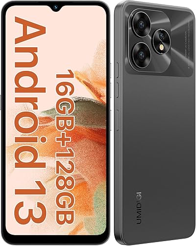 UMIDIGI A15C (8+8GB RAM+128GB ROM) Android 13 NFC teléfono celular desbloqueado, cámara AI ultra clara de 48 MP, teléfono inteligente de batería de