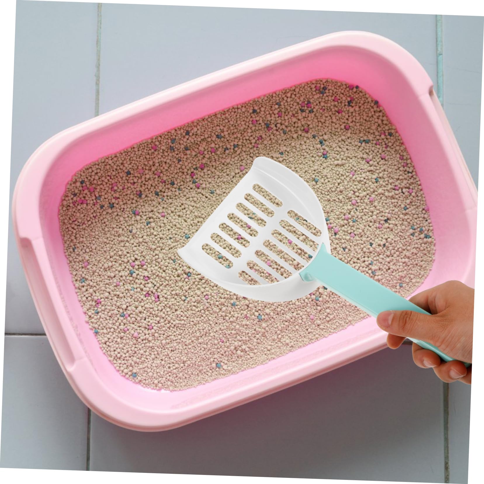 Mipcase 5 Pièces Pelle À pour Chat Manche Long Pelle À Chats Pelles Profondes Filtre À pour Animaux De Compagnie Pelle À pour Animaux De Compagnie Pelle De