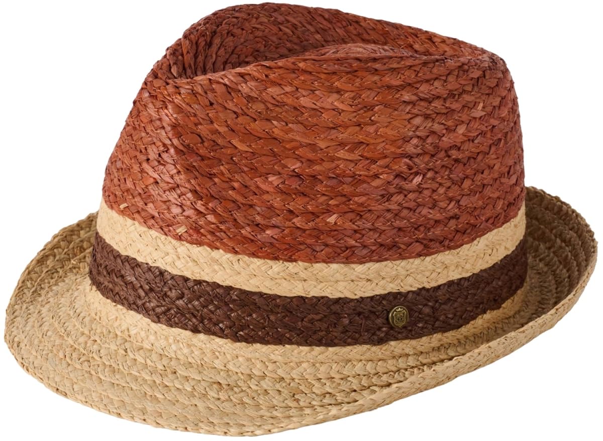 Failsworth Algarve Raffia Straw Trilby Hat - Bronze, XL (61cm)