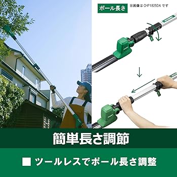 HiKOKI 高枝切り鋸 CSP-1820DA（BG） コードレスポールソー：CSP1820DA