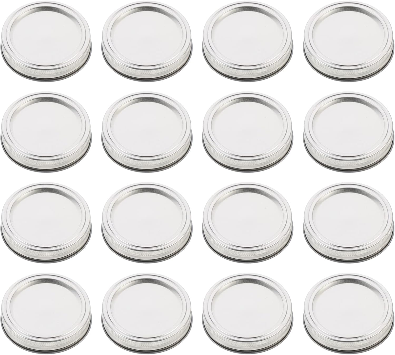 50sets Split-type Canning Lids for Standard Mouth Jars Airtight Tinplate Covers for Food Storage Easy to Clean and Dishwasher Safe for Canning and Preservation