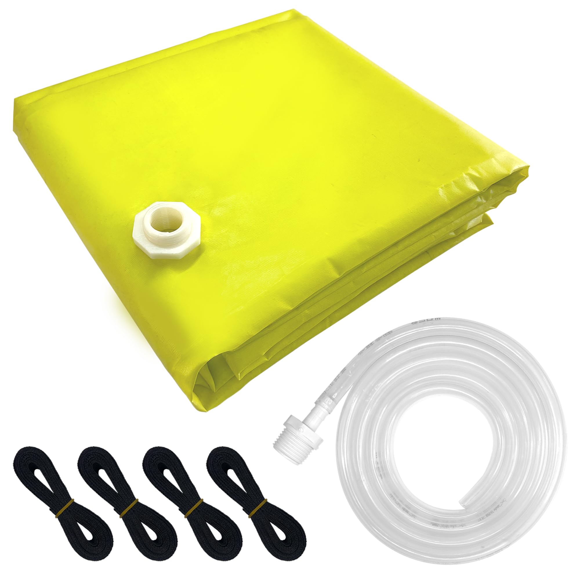 10 x 10ft Ceiling Leak Diverter with Hose and Grommets Heavy Duty Roof Leak Diverter White Leak Diverter Tarp with Hose Water Diverter Tarp for Roof Leak Fix
