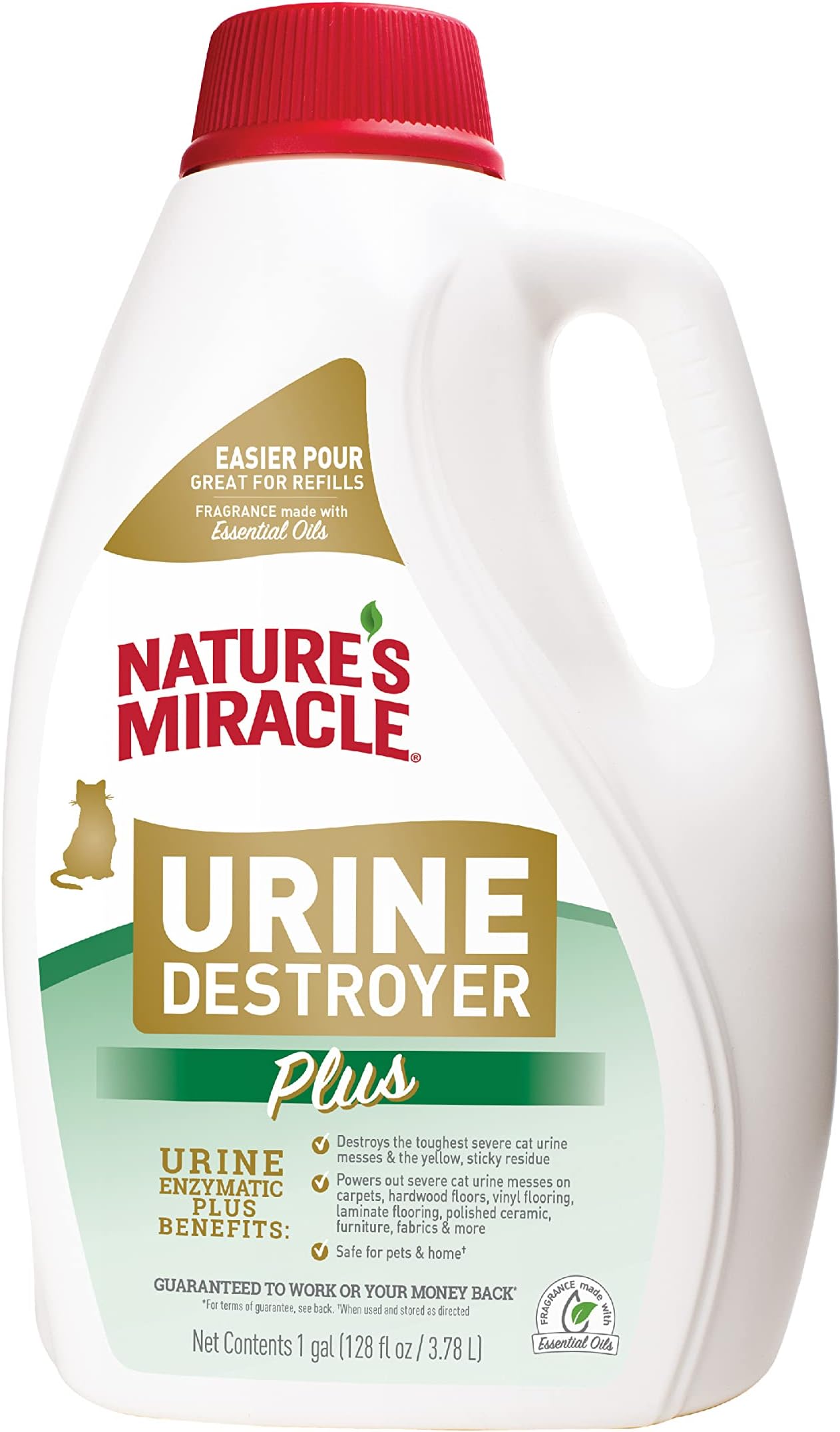 Nature's Miracle Urine Destroyer Plus Gallon for Cat Messes