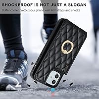 Vista 7 de Folosu Funda compatible con iPhone 12 iPhone 12 Pro con soporte para tarjetas, rotación de 360°, soporte de anillo de dedo con función atril