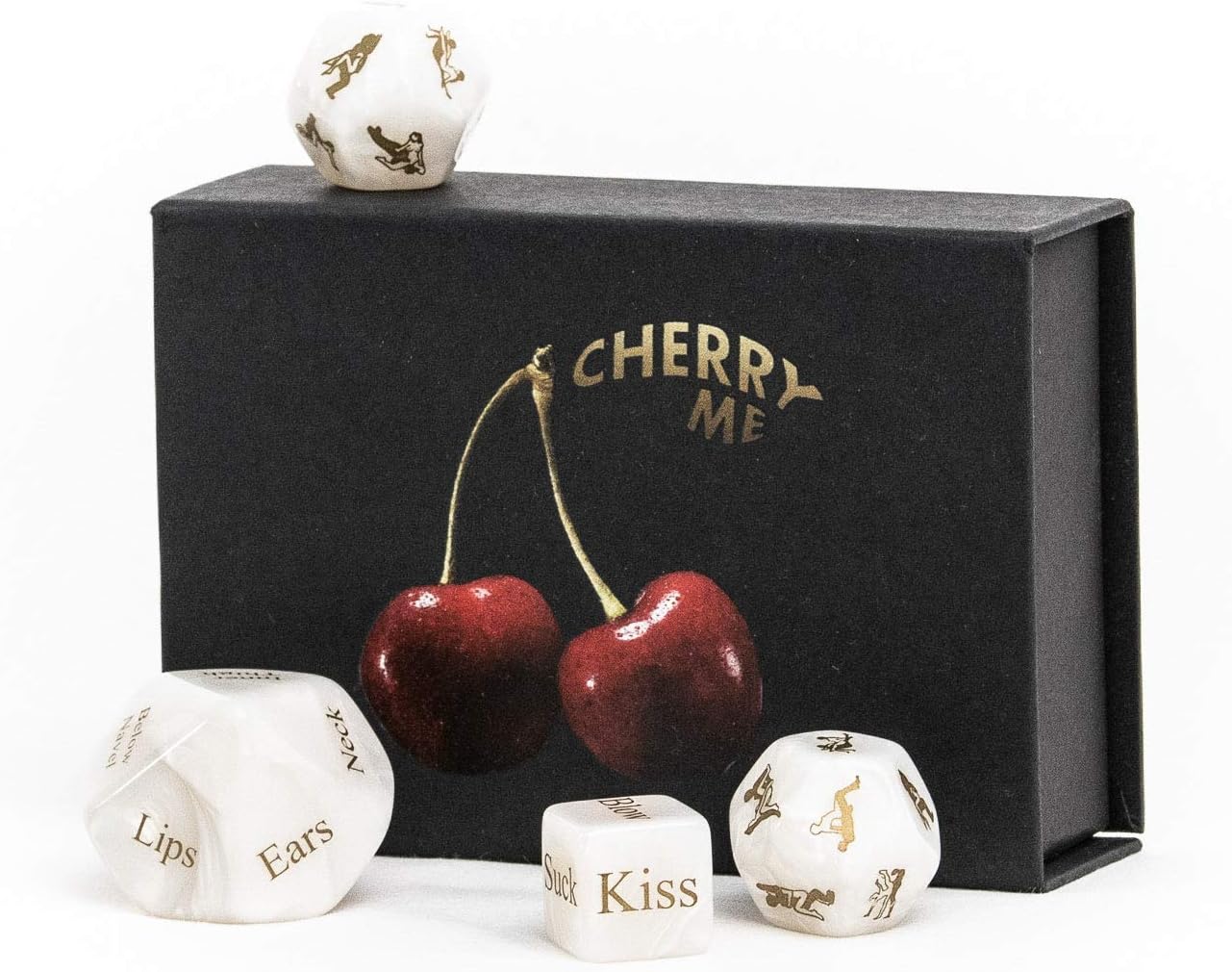 Elegant Adult Dice Game for Couples Role Play - 4 pcs Naughty Adult Game - for Men and Women