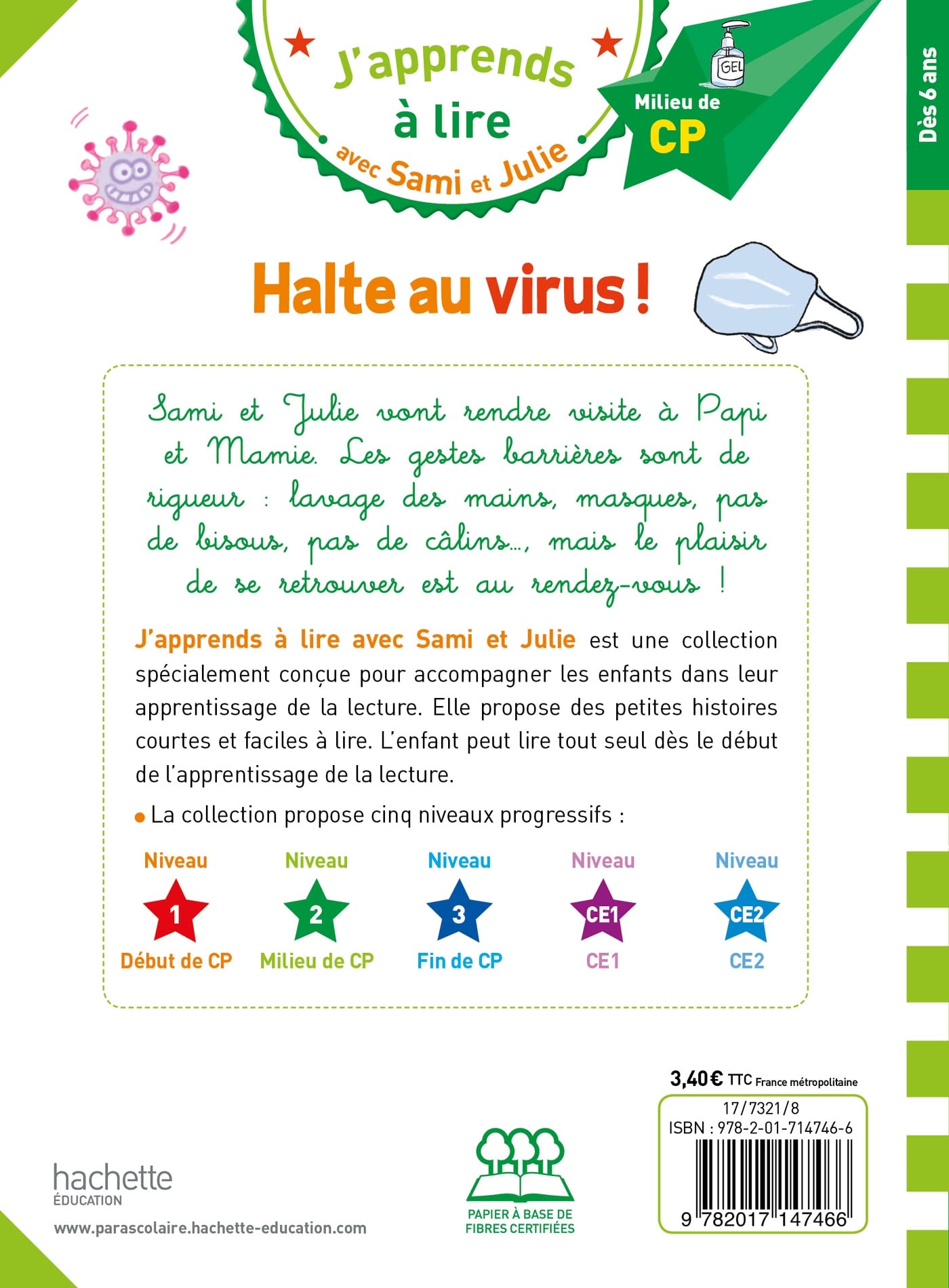 Sami et Julie CP Niveau 2 Halte au virus !: Milieu de CP, niveau 2