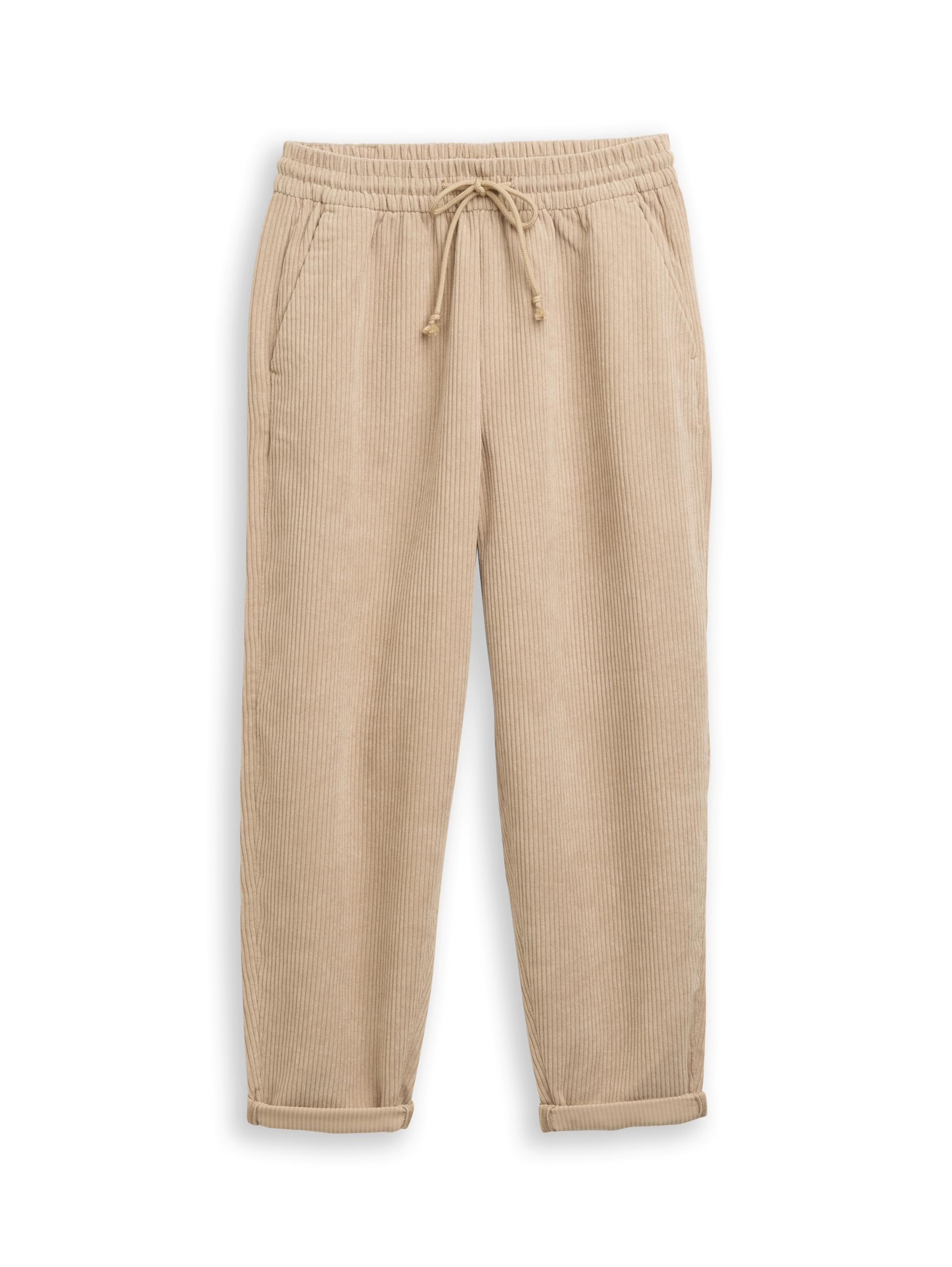 Tom Tailor Denim Damen Cordhose mit Kordelzug 1048357