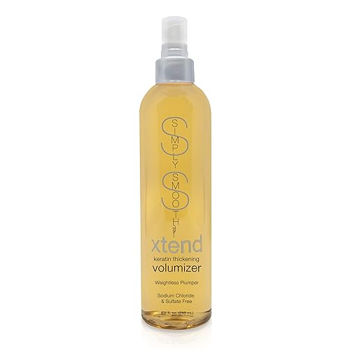 SIMPLY SMOOTH Xtend - Voluminizador reabastecedor de queratina Spray espesante para cabello fino, fino y sin vida Crea cuerpo, volumen y textura