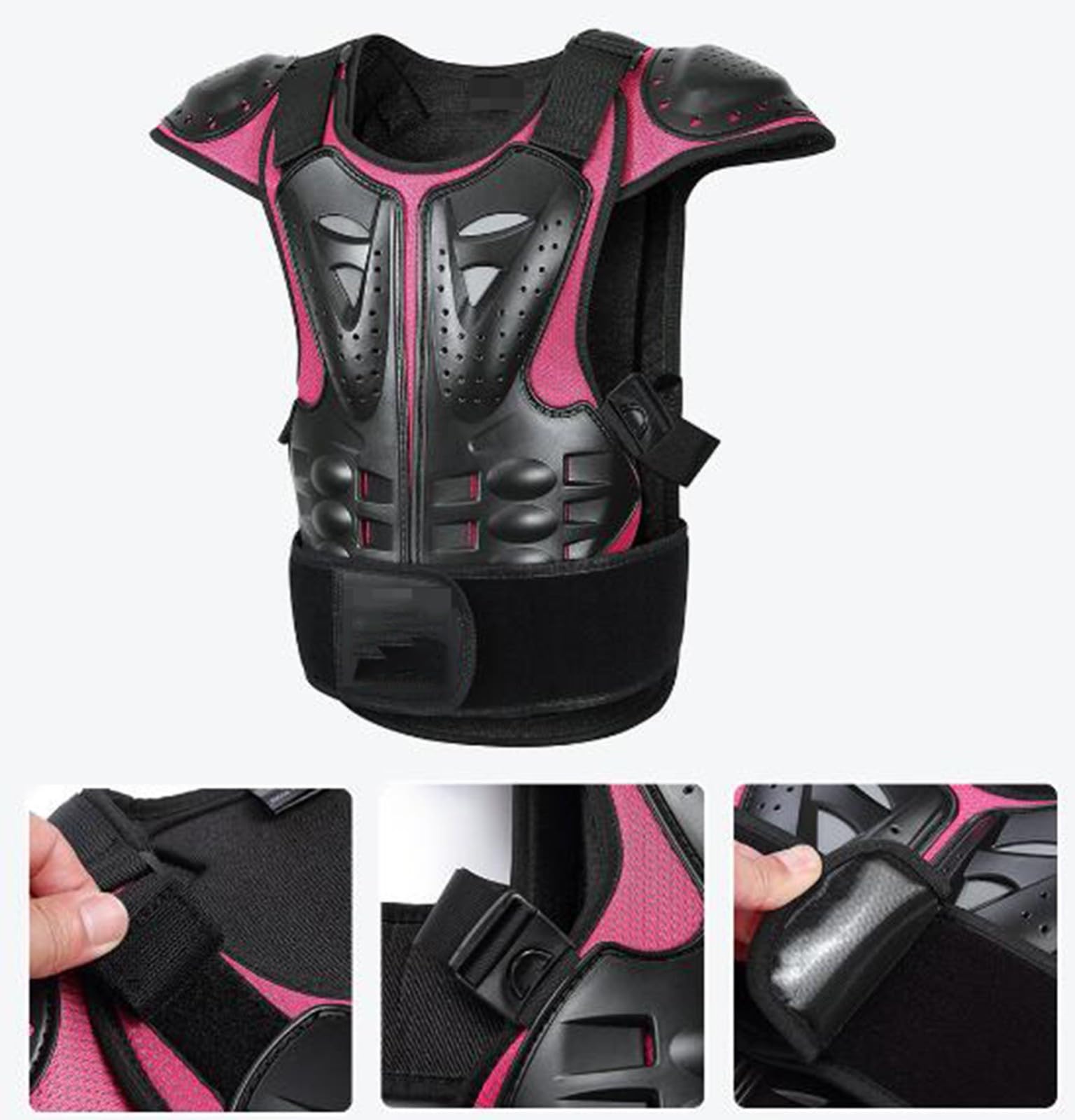Gilet D'armure De Moto, Équipement De Dirt Bike Protection De Poitrine Équipement De Motocross Protection Dorsale De Poitrine Pour Cyclisme Skateboard Ski A,S