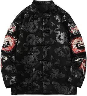 Chinese Tang Suit Embroidery Jackets Male Autumn Coats Men