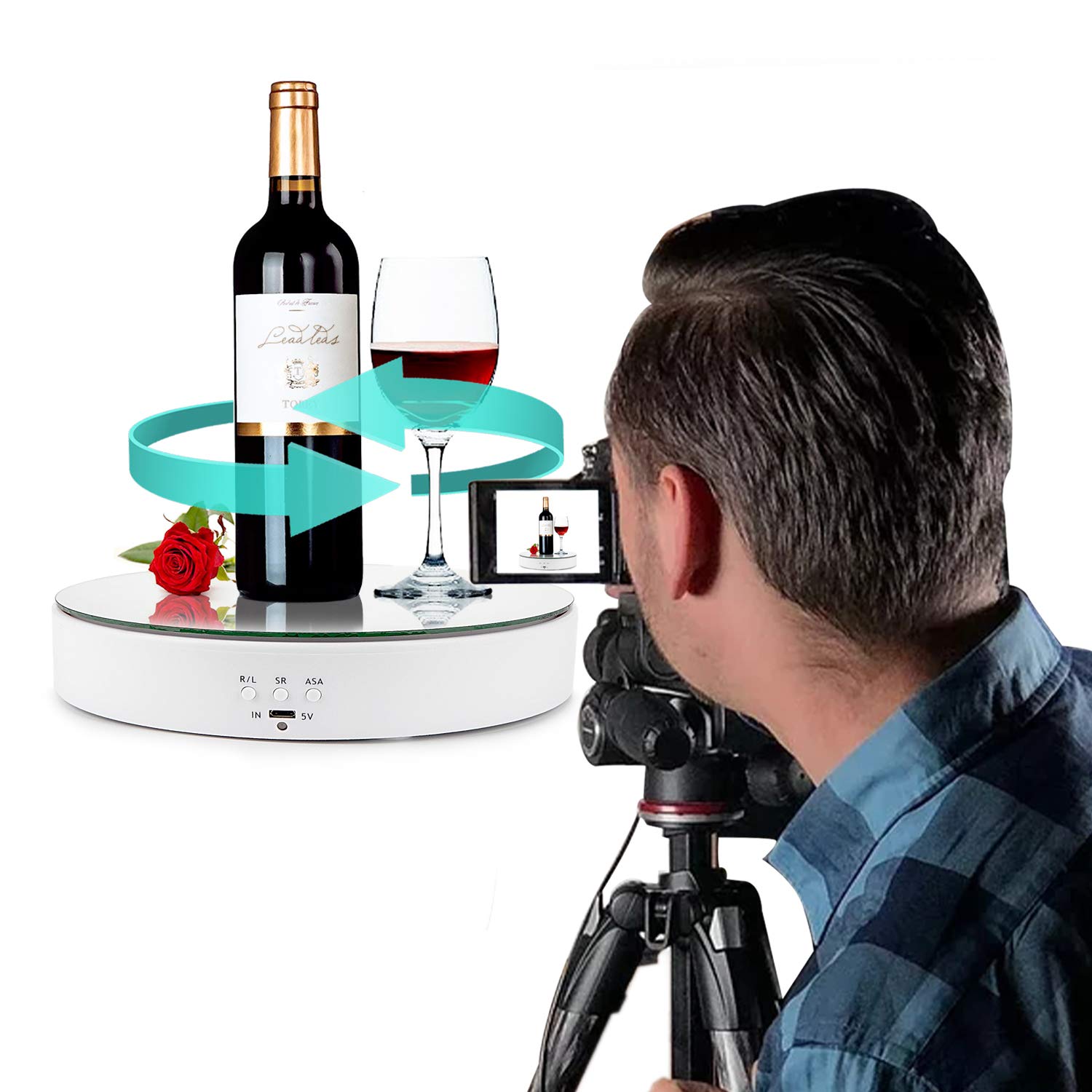 Self Rotating Display Snapklik.com : Leadleds Motorized Rotating Display Stand, 360 Degree ...
