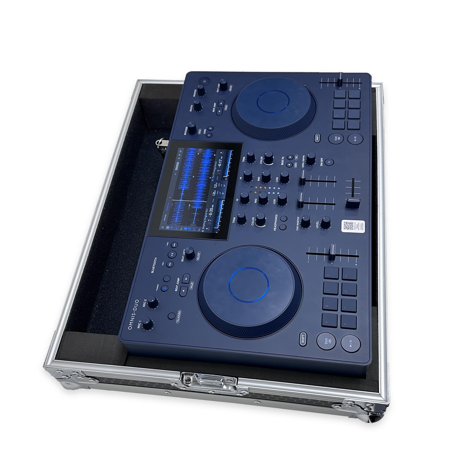 Protekt Custodia per Alpha Theta OMNIS-Duo Plus Series DJ Flight Case CDUO per controller DJ, Nero , 570 x 450 x 230 mm, Custodia per DJ