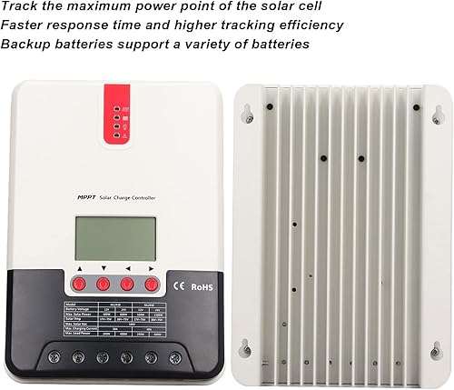 Miniatura 7 de Tgoon MPPT Solar Panel Regulator, 12 24V Auto 98% Energy Conversion Efficiency Remote Monitoring MPPT Solar Charge Controller for Lithium Batteries