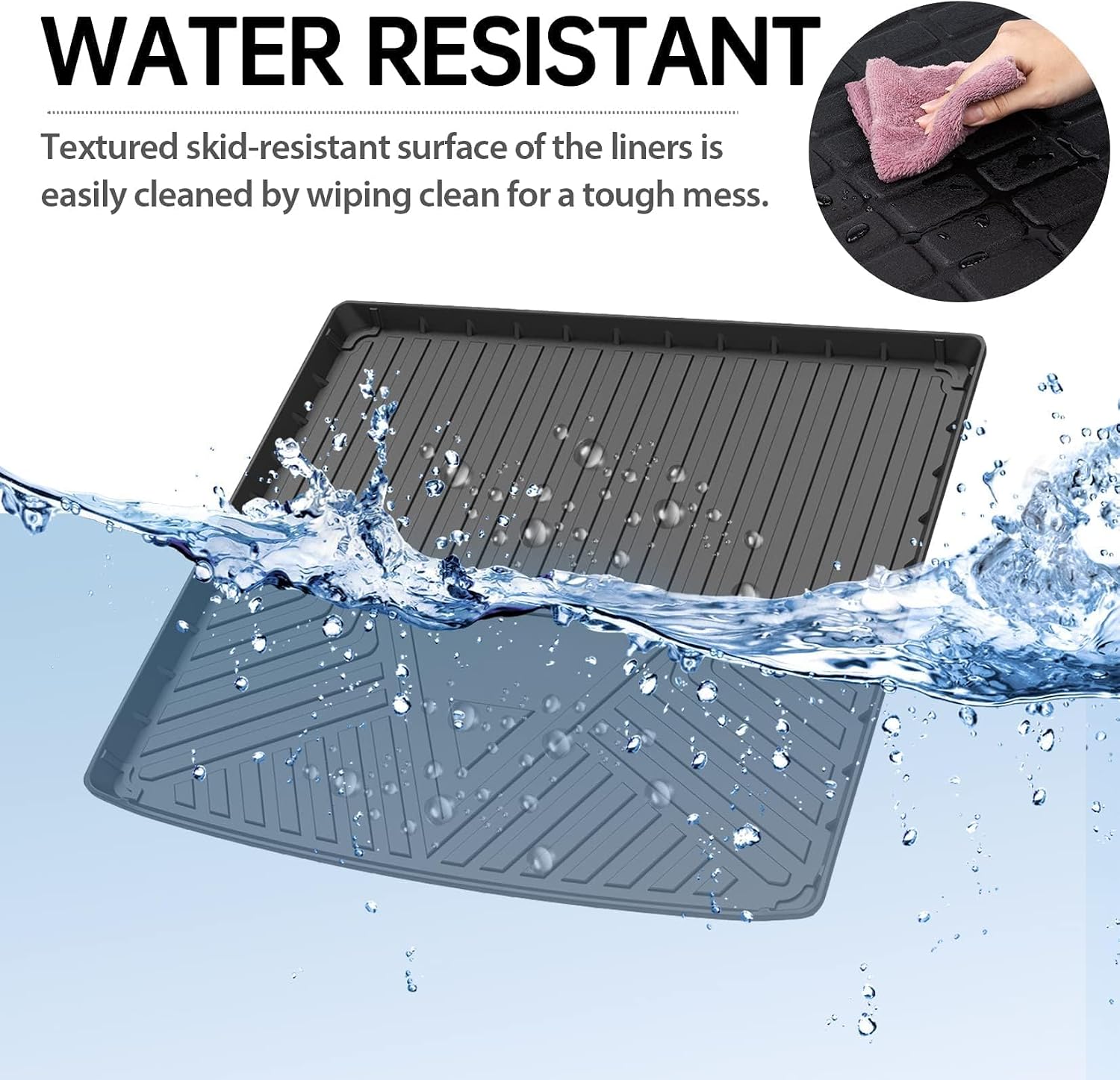 PSLER Custom Cargo Liner Fit for GLE Class 5 Passenger 2020 2021 2022 2023 2024 (Not fit GLE Coupe) All Weather Rear Cargo Trunk Floor Mat for GLE Waterproof TPE Trunk Liner Cargo Mat