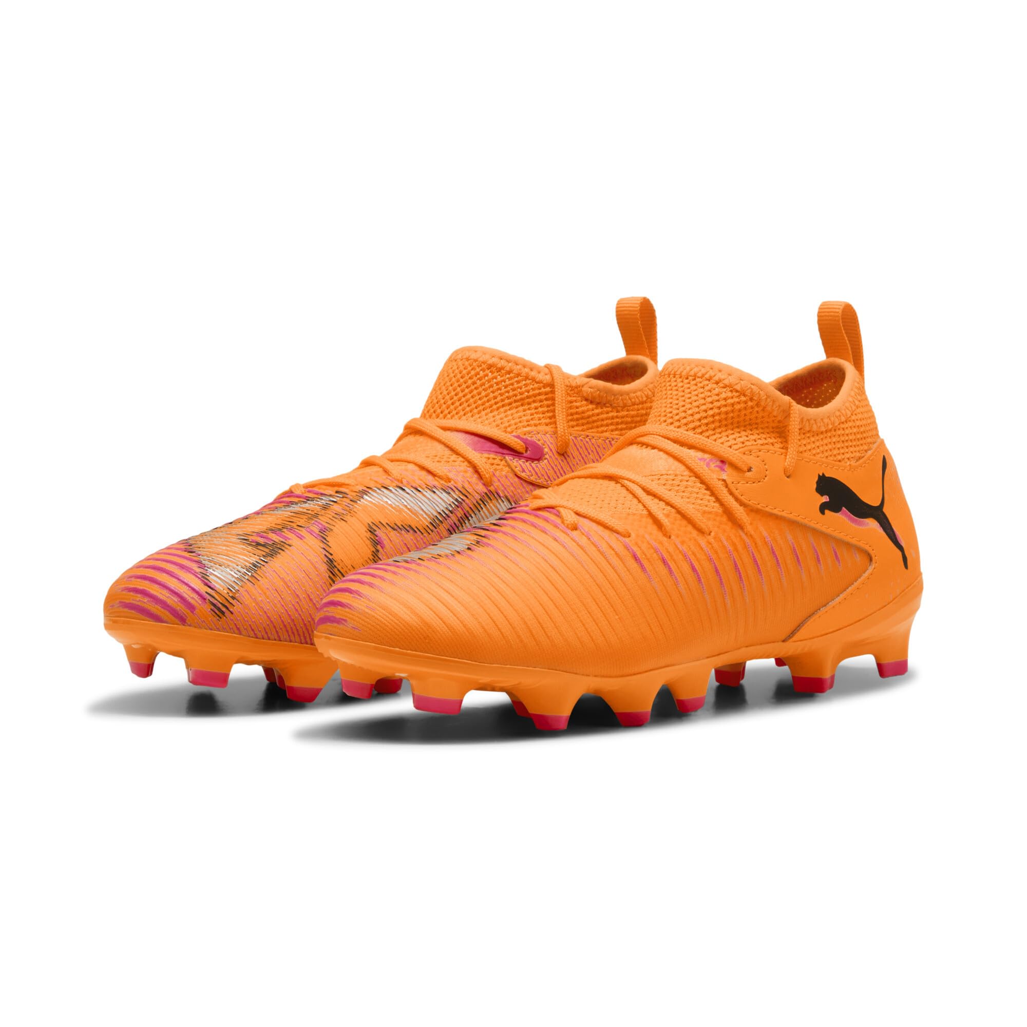 Puma Future 8 Match Childrens Artificial Ground Football Boots Orange Size 2 (34.5)