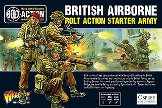 Bolt Action British Airborne Starter Army - 28mm Scale Plastic Miniatures by Warlord Games - Highly Detailed World War 2 Miniatures for Table-top Wargaming