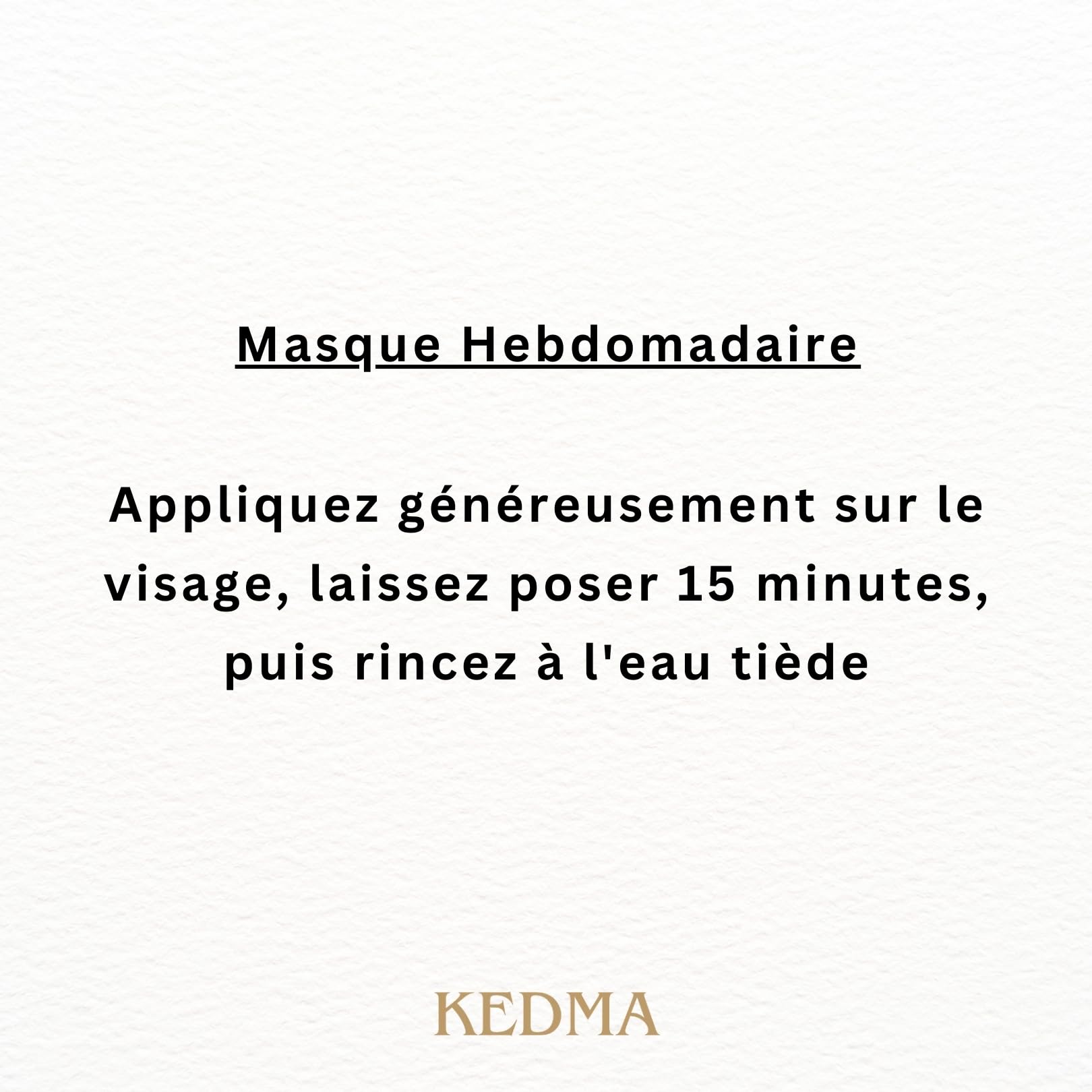 KEDMA - Masque Visage au Collagène - Hydratation & Fermeté Intenses - 70g | Le masque visage au collagène, élastine et minéraux de la Mer Morte hydrate et aide à raffermir la peau.