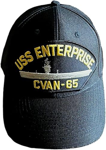 USS Enterprise CVAN-65 Navy Ship HAT US Military Gorra oficial de bola hecha en Estados Unidos USS Enterprise CVAN-65 Navy Ship HAT US Military Gorra oficial de bola hecha en Estados Unidos