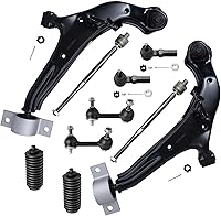 Vista 233 de Detroit Axle - Kit de suspensión delantera RWD de 10 piezas para Chevy GMC Silverado Sierra 1500 1999-2006, 2 brazos de control superior, 2 rótulas
