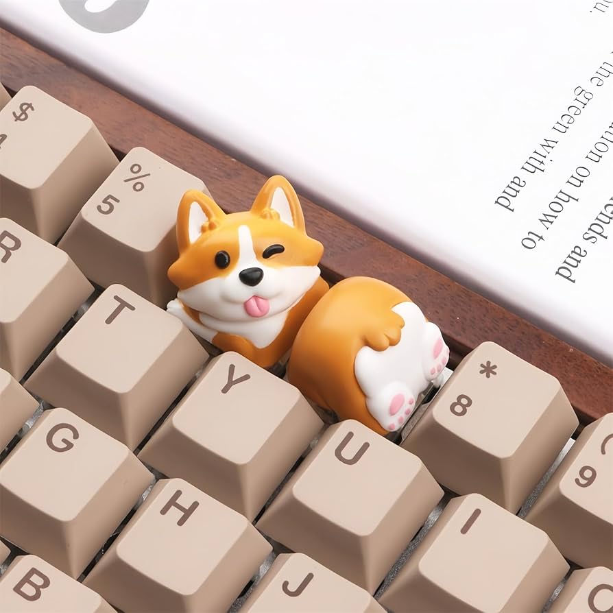 Amazon.co.jp: ZMX かわいいコーギー犬のキーキャップ
