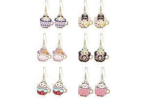 Fun & Quirky Cat Teacup Earrings: Embrace Your Purr-sonality