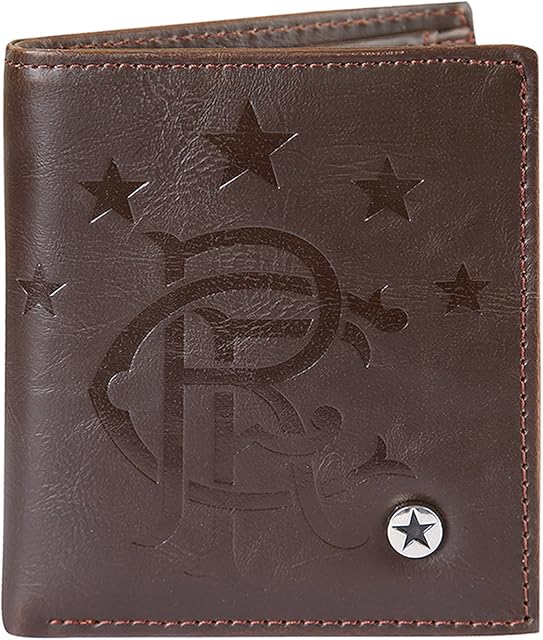 Rangers FC Wallet Faux Leather Luxury Brown OFFICIAL Football Gift