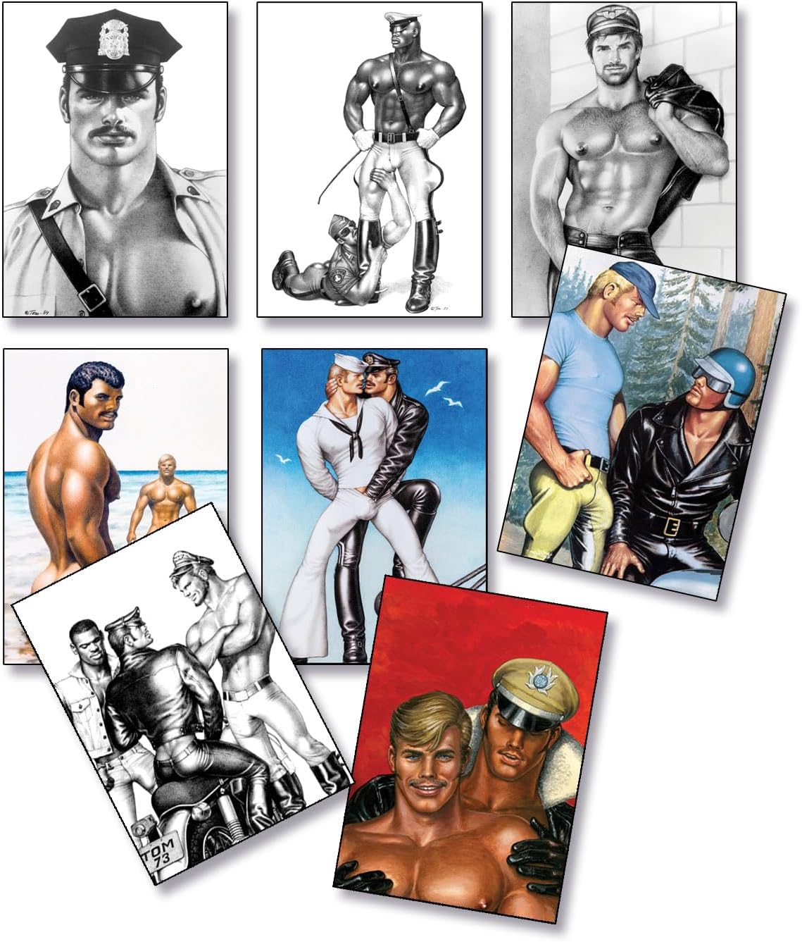 Generic Tom of Finalnd Postcards (set of 8 different prints), 5x7