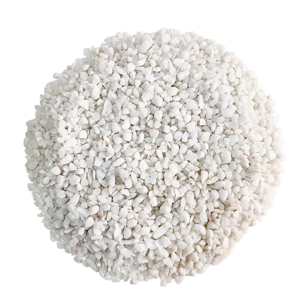 Bum Bum Bhole Natural Gravel White Marble Crushed (5Kg) (7mm - 13mm) Unpolished Stones for Aquarium/Fish Tank, Garden, Home Decoration, Vase Filler Indoor & Outdoor Pebble (White, 5) (B0CVL2W4GW) Amazon Price History, Amazon Price Tracker