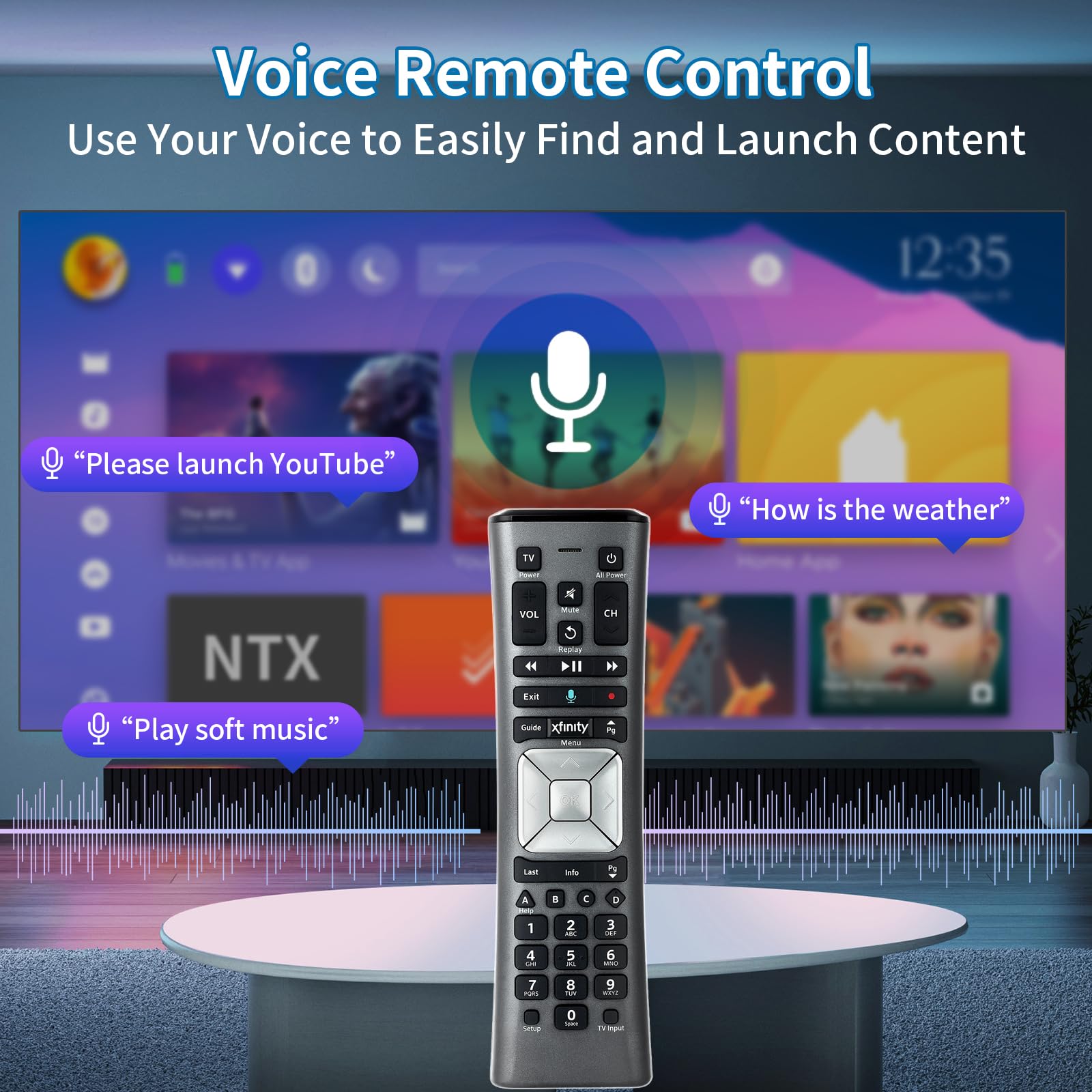 Telecomando vocale XR11 compatibile con telecomando XFinity Comcast attivato via cavo TV