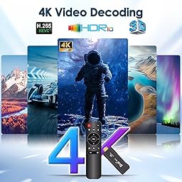Android TV Stick 4K 2G+16GB H313 Quad-Core 64bit WiFi5 Dual 2.4G/5G WiFi HDR10+ HD Smart TV Stick Box (H 2+16)