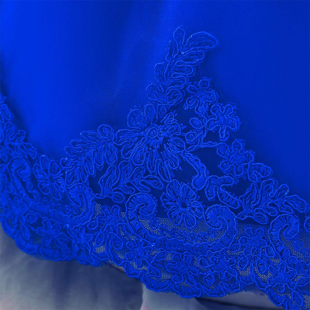 IMEKIS Vestido de flores para niña con encaje de tul, tutú con lazo, vestido formal para bodas, cumpleaños, fiestas, celebraciones, bailes