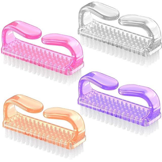 Handle Grip Nail Brush Nail Brushes Hand Fingernail Brush Cleaner Scrubbing Kit Pedicure for Toes and Nails Men