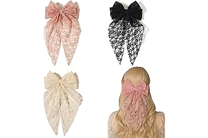 LFOUVRE Lace Bow Clips: Enchanting Elegance for Every Occasion