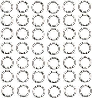 500 pcs Stainless Steel Split Rings Jump Rings Connector Rings for Jewelry Making Necklaces Bracelet Earrings Keychain DIY Craft (12609-8mm)