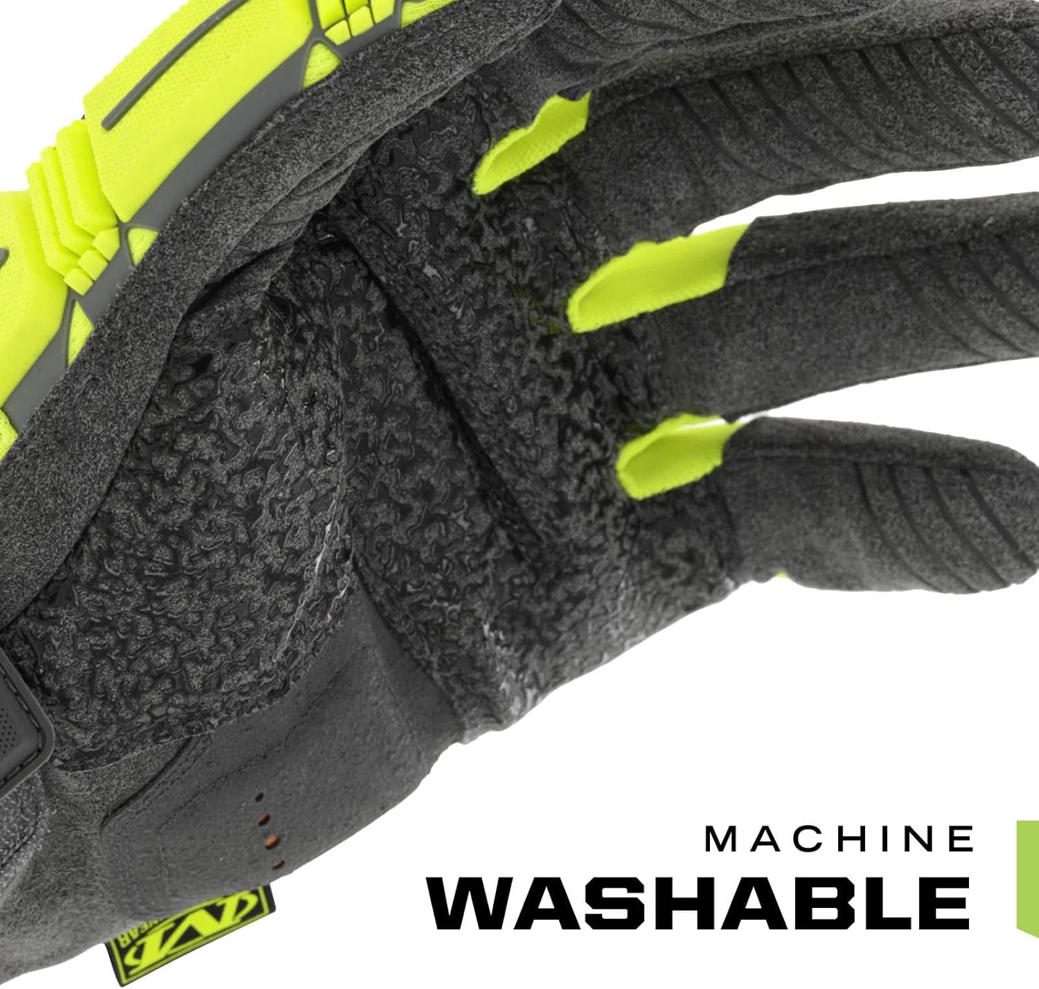 Mechanix Wear Size 9 Hi-Viz Yellow M-Pact 2 Armortex TrekDry Full Finger Anti-Vibration Gloves With Extended Neoprene Cuff, Medium (SP2-91-009) - Work Gloves - 