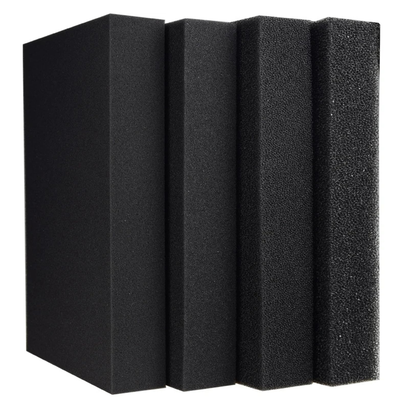 Filtro de algodón bioquímico para acuario, purificación del agua, material filtrante para acuario, esponja negra, para estanque, bio-media recortable (50 x 50 x 5 cm, 15 PPI extra coarse)