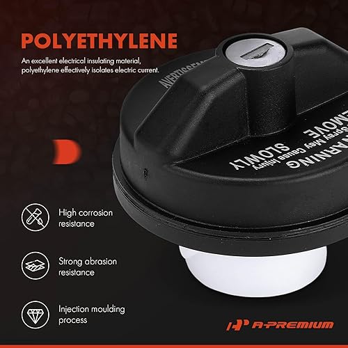 Miniatura 3 de A-Premium Tapa de llenado de depósito de combustible compatible con Jeep Wrangler, Wrangler JK, Cherokee, Gladiator y Dodge Grand Caravan, Dodge Ram