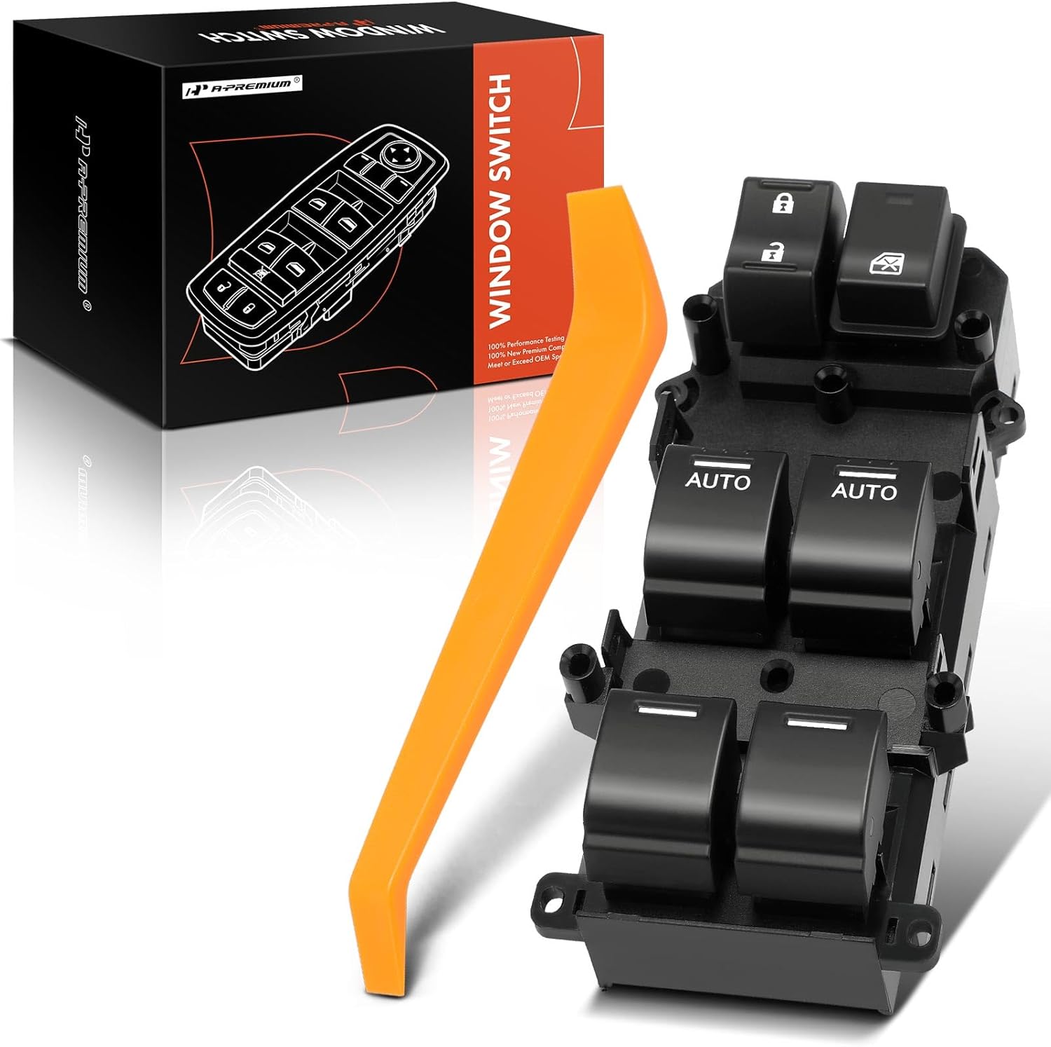 A-Premium 37 Pins Master Power Window Switch Compatible with Honda Pilot Touring 2009 2010 2011, Front Left Driver Side, Replace# 35750SZAA21, 1S14118