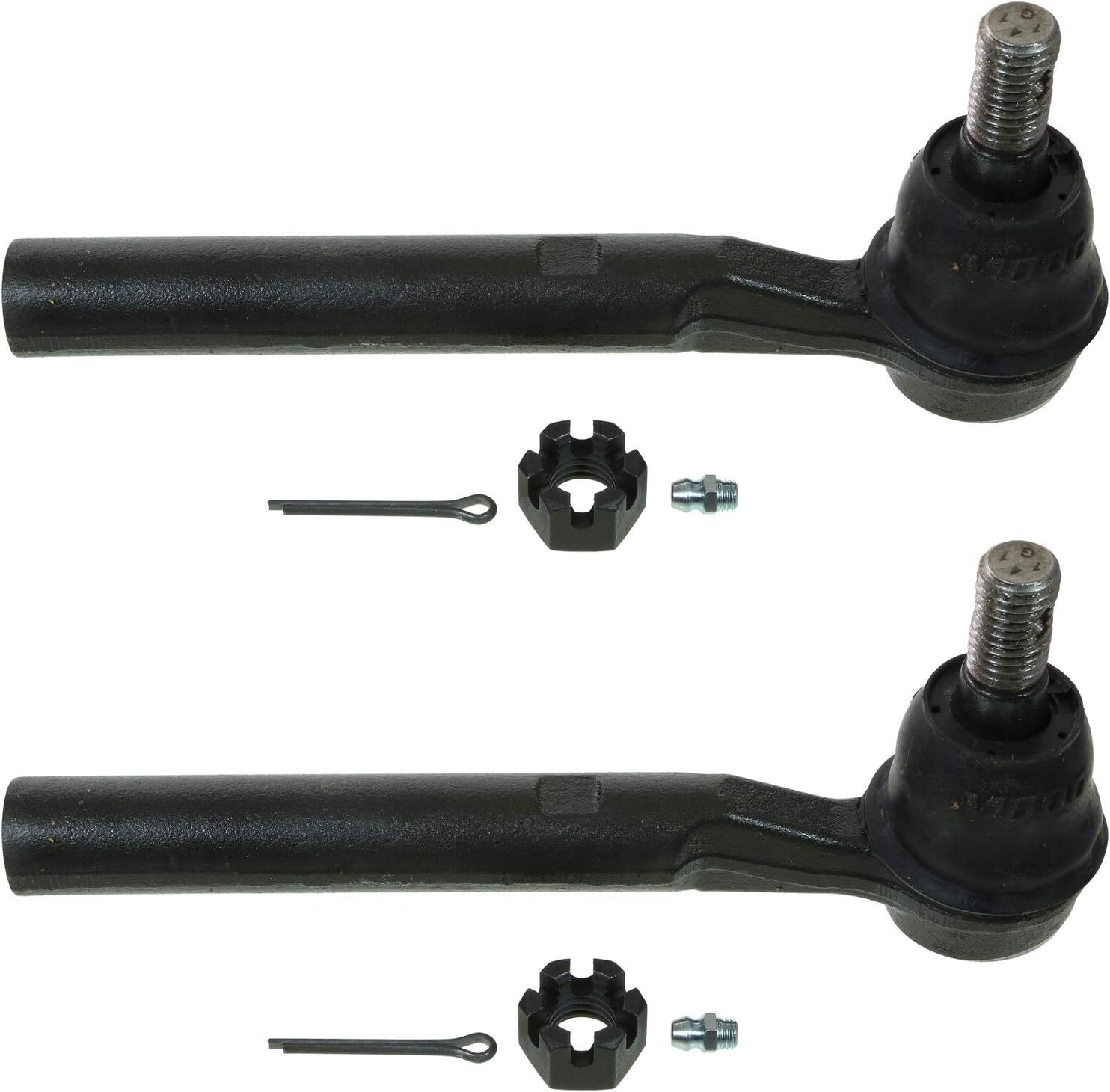 Pair Set of 2 Outer Steering Tie Rod Ends For Hummer H3 H3T 2006-2010